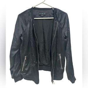 GUESS by Marciano Women Vintage Silky Satin Lightweight Bomber Size XS
